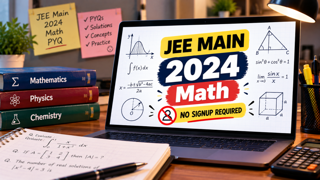 JEE Main PYQs 2024 Maths Chapter-Wise Free Download – No Sign-Up Required
