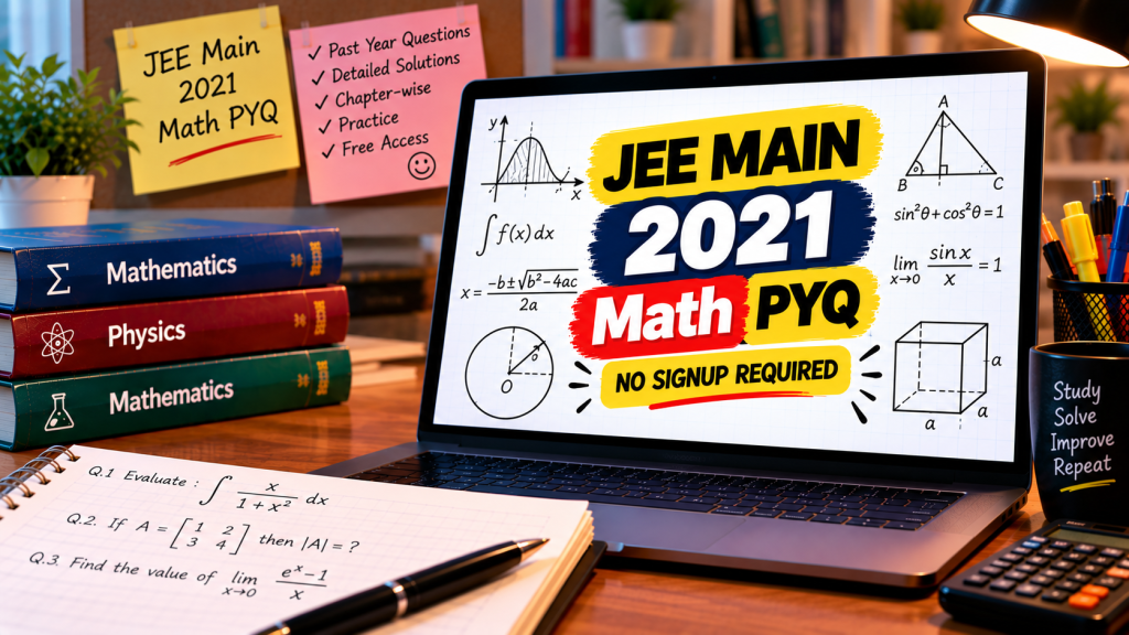 JEE Main 2021 Maths Study Desk 1