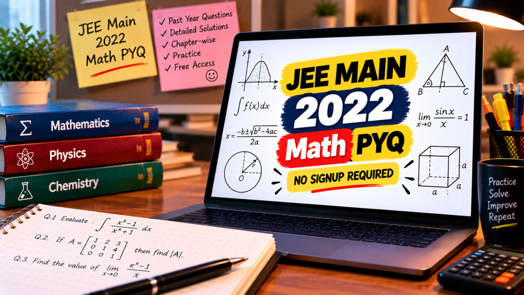 JEE Main 2022 Maths Study Desk