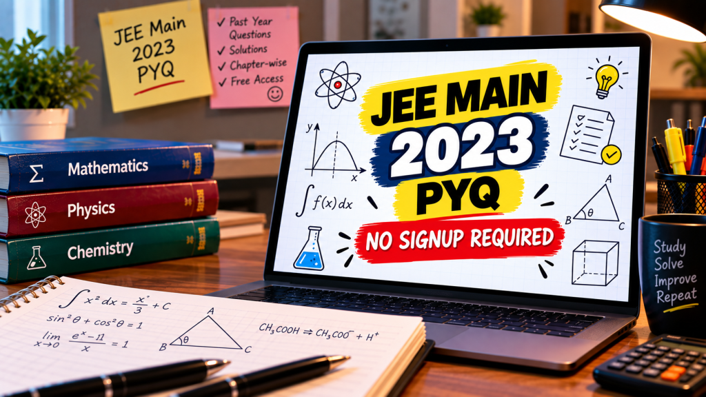 JEE Main 2023 PYQ Study Desk