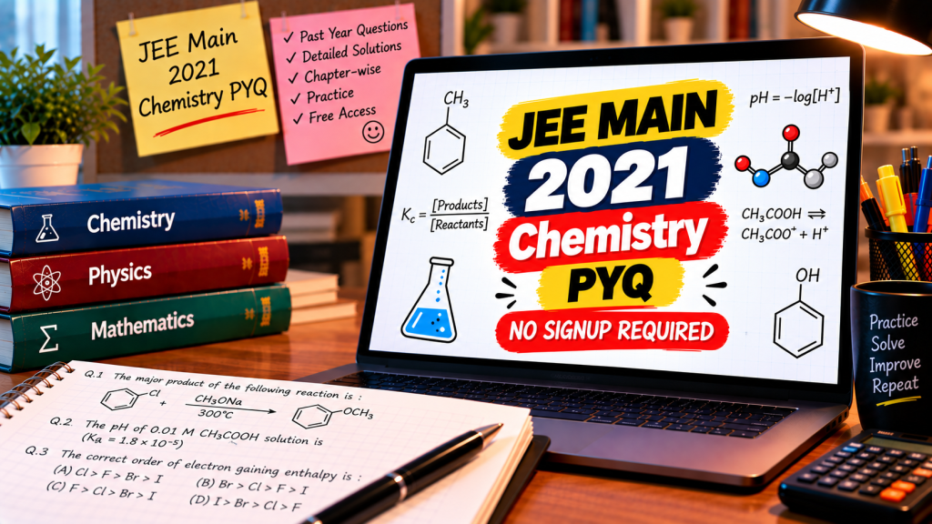 JEE Main Chemistry PYQ Study Desk 1
