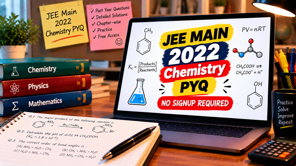 JEE Main Chemistry Study Desk